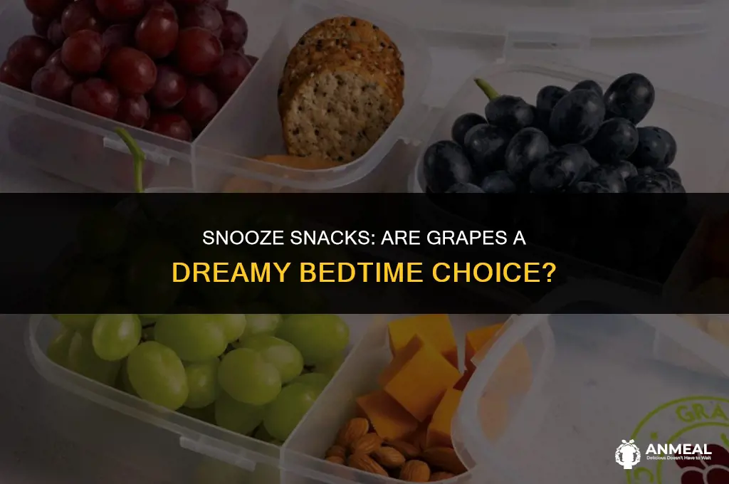 are grapes a good bedtime snack