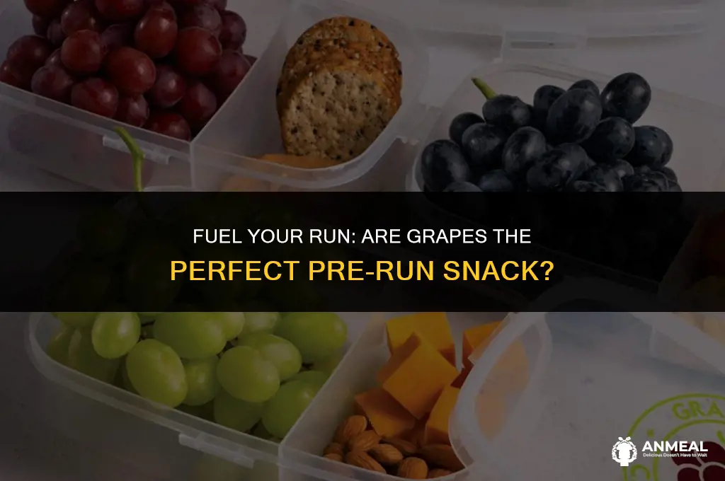 are grapes a good pre run snack