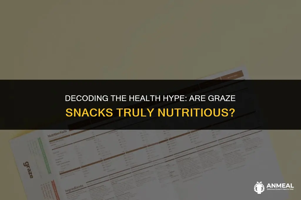are graze snacks actually healthy