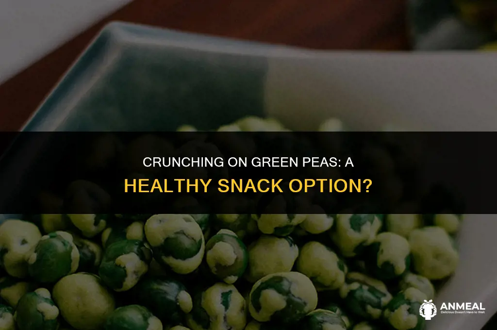 are green pea snack crisps good for you
