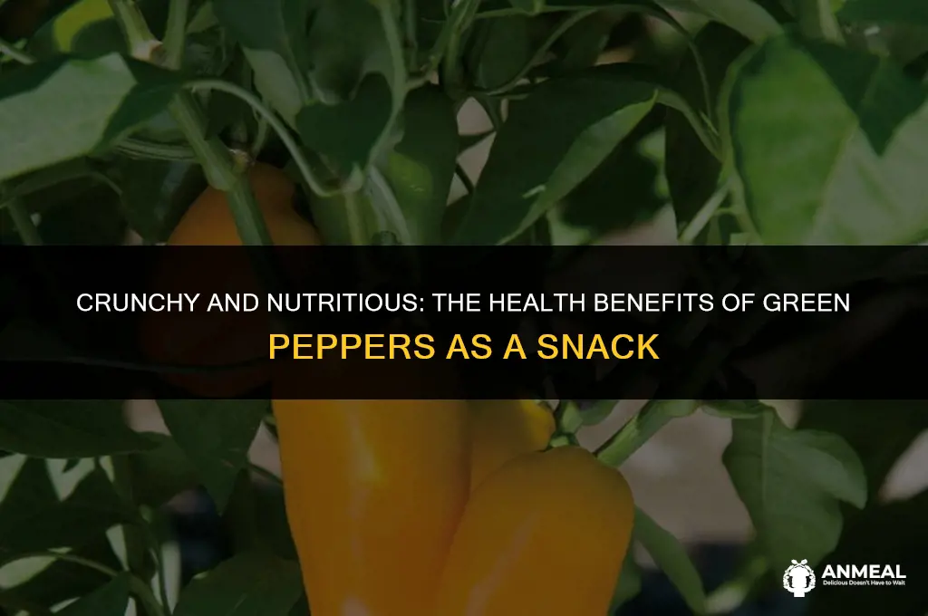 are green peppers a healthy snack