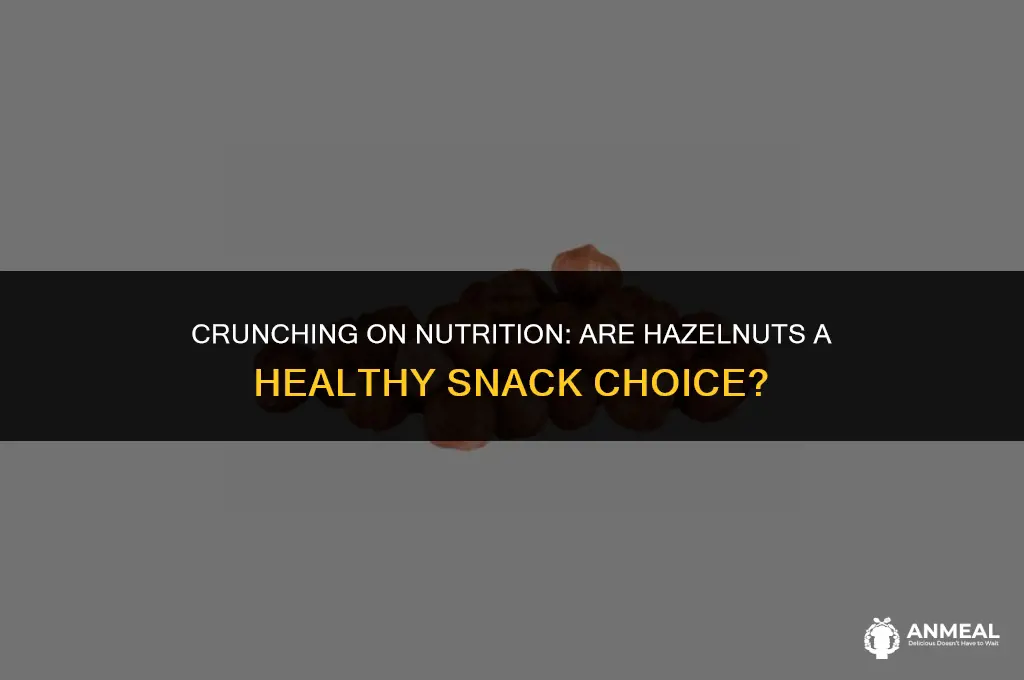 are hazelnuts a healthy snack