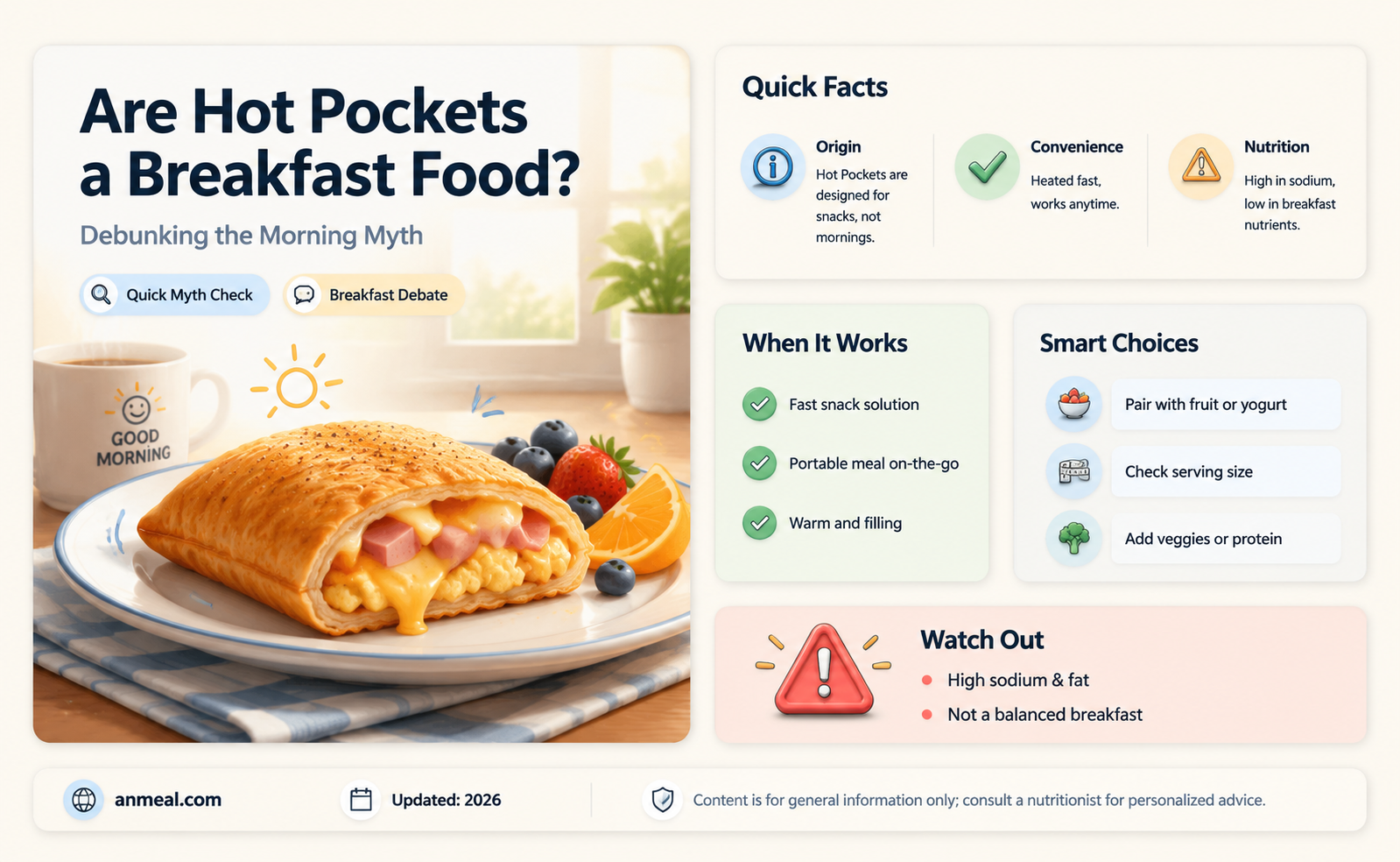 are hot pockets breakfast food