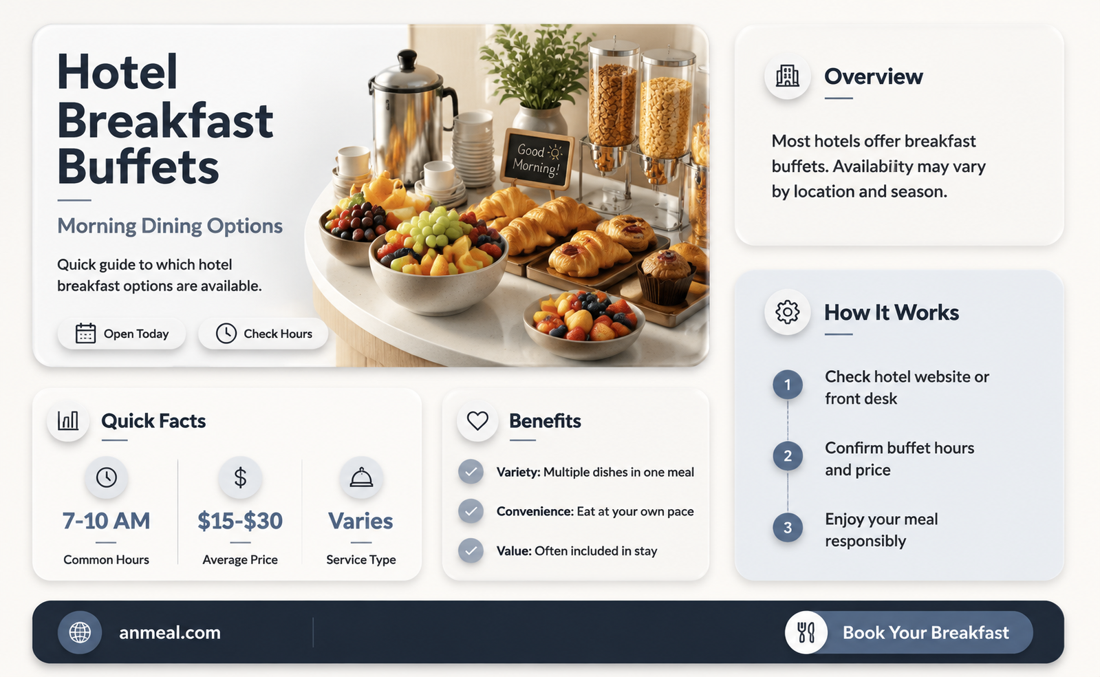 are hotel breakfast buffets open