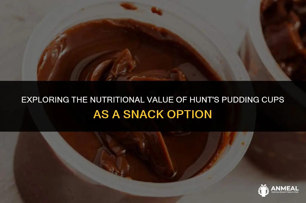 are hunts pudding cups a healthy snack