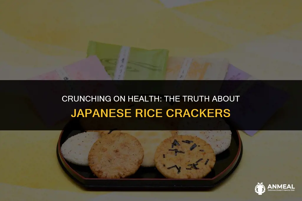 are japanese rice cracker snacks healthy