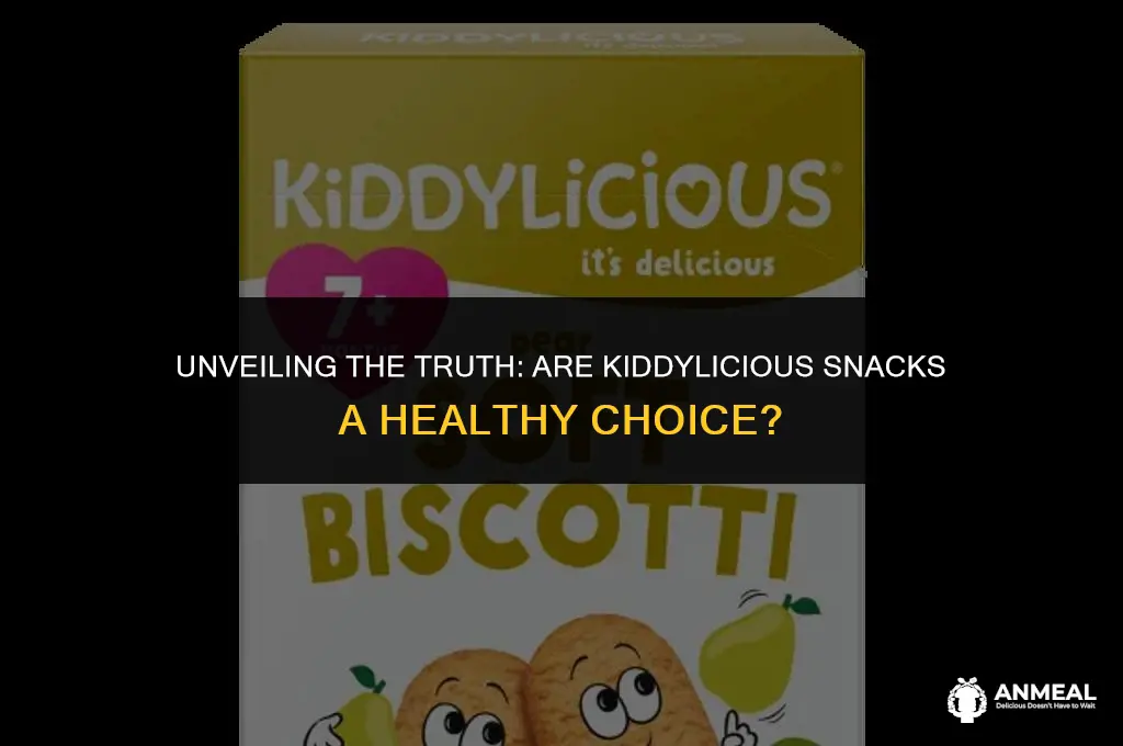 are kiddylicious snacks healthy