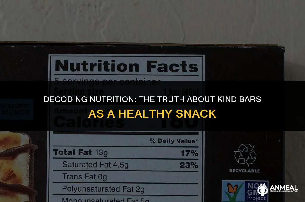 are kind bars a healthy snack