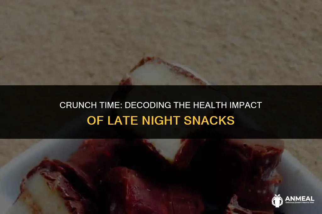 are late night snacks healthy