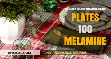 Lenox Holiday Melamine Dinner Plates: 100% Melamine or Not?