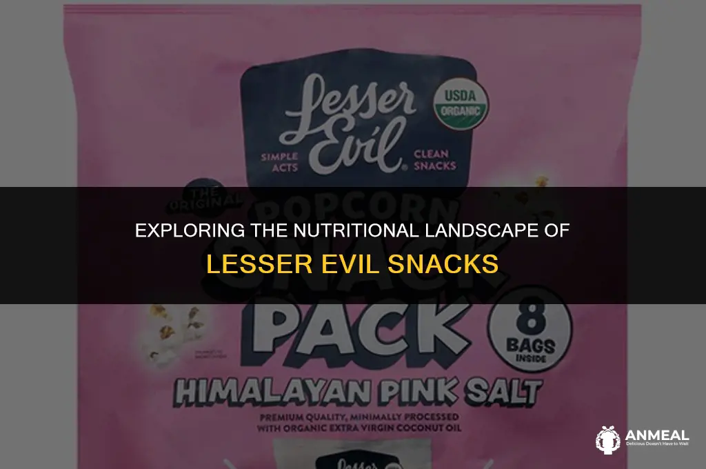 are lesser evil snacks healthy