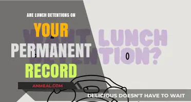 Do Lunch Detentions Affect Your Permanent Record?