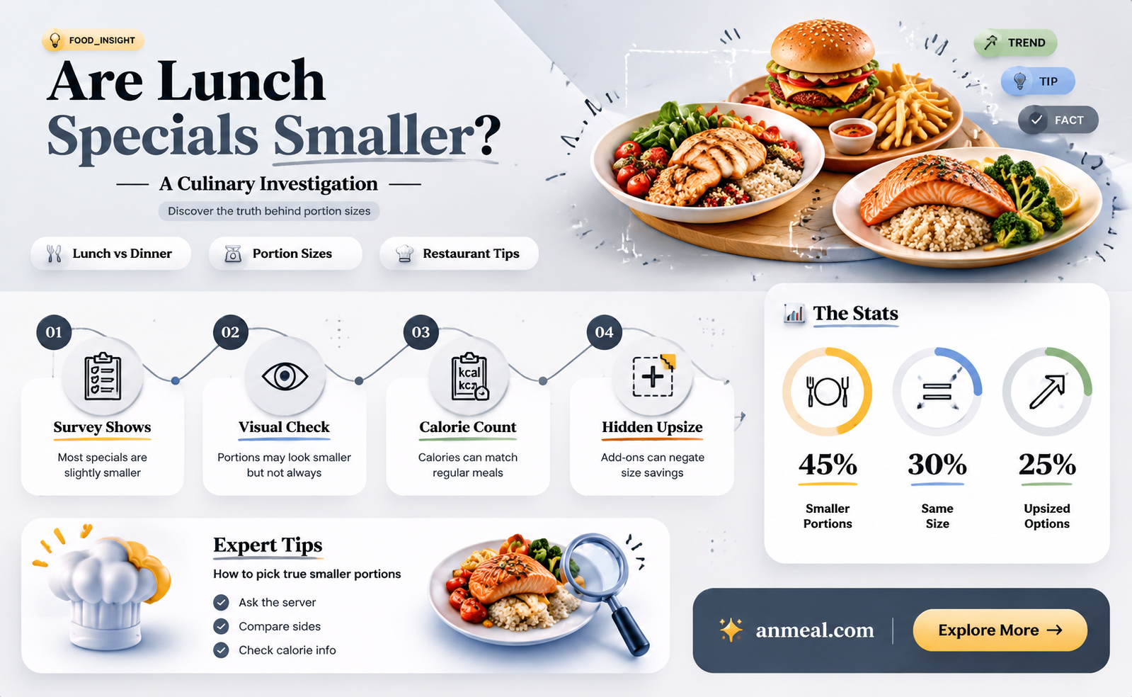 are lunch specials smaller