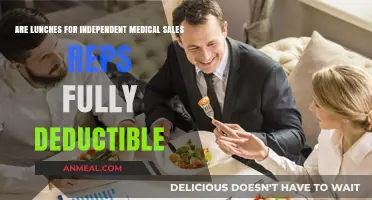 Maximizing Tax Benefits: Are Lunches for Independent Medical Sales Reps Fully Deductible?