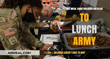 Exploring Entitlements: Meal Cards and Army Lunch Access