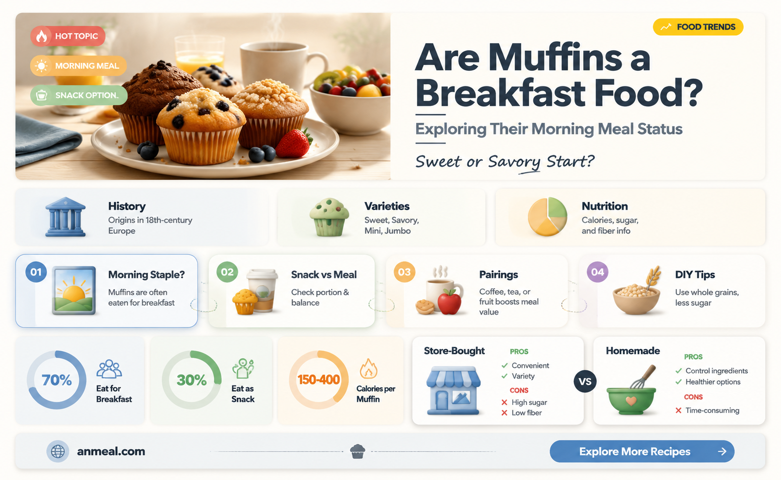 are muffins a breakfast food
