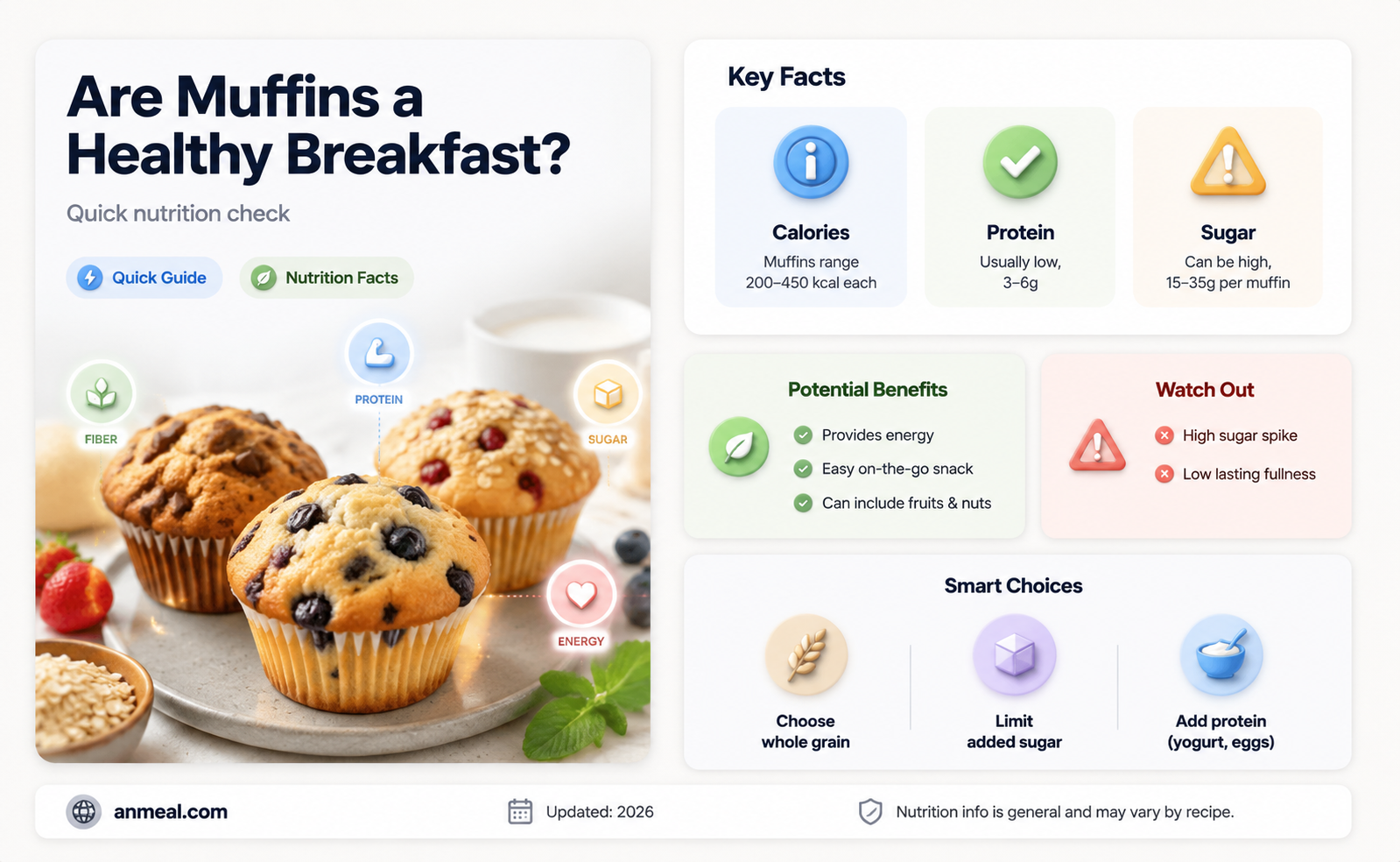 are muffins bad for breakfast