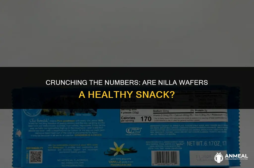 are nilla wafers a healthy snack