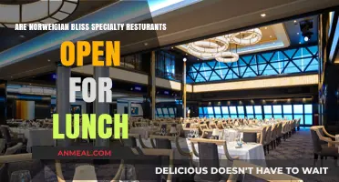 Exploring Norwegian Bliss: Are Specialty Restaurants Open for Lunch?