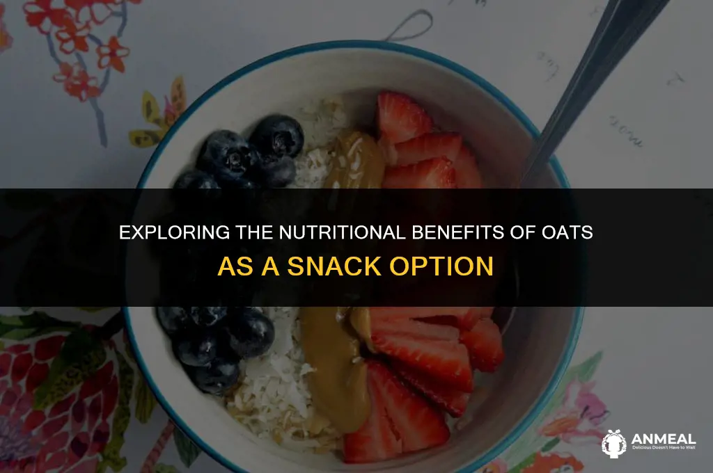 are oats a healthy snack