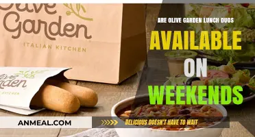 Olive Garden Lunch Duos: A Weekend Availability Guide