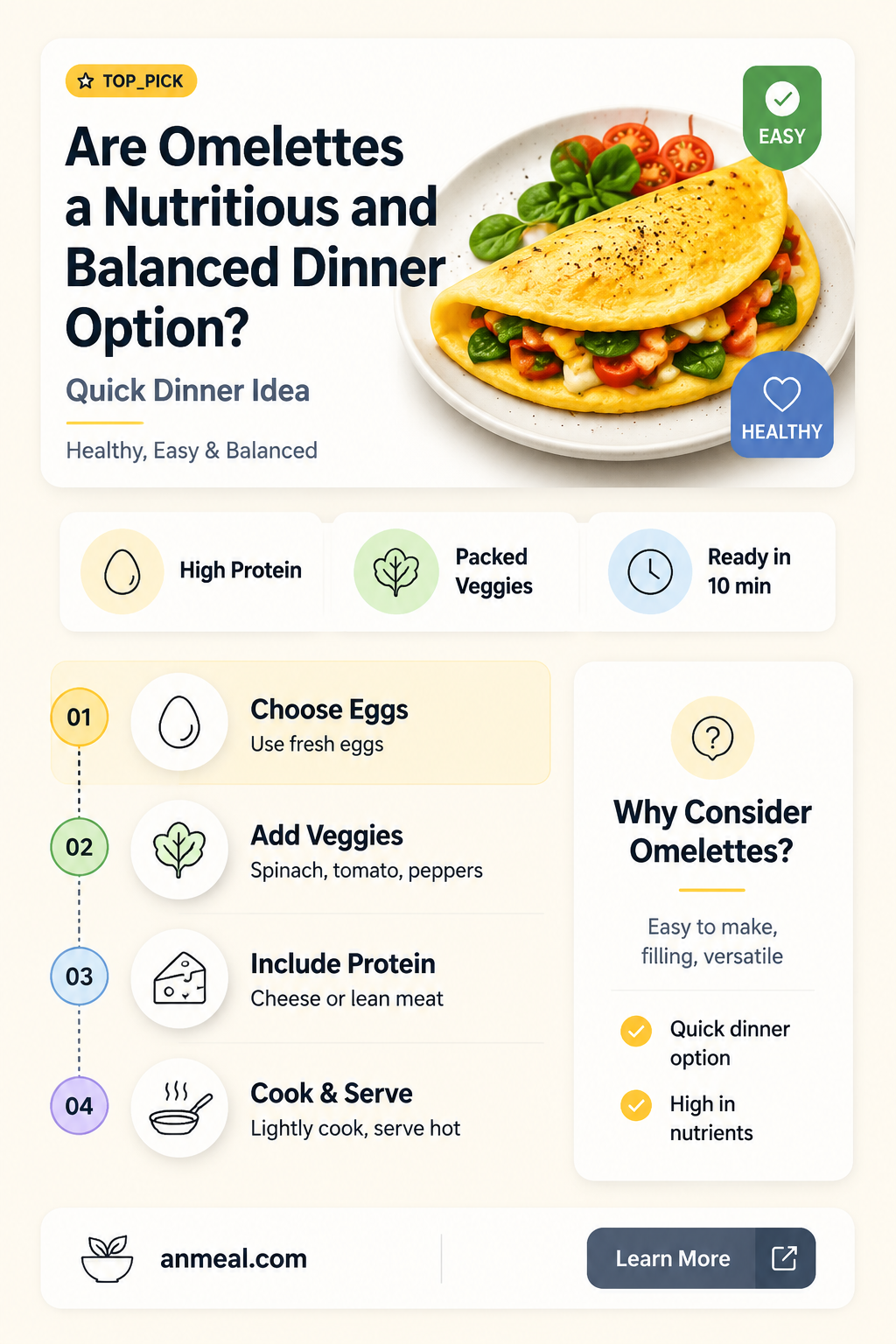 are omelettes healthy for dinner