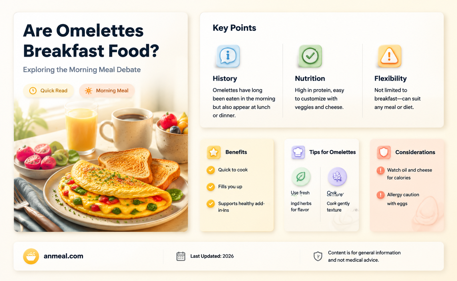are omelettes breakfast food