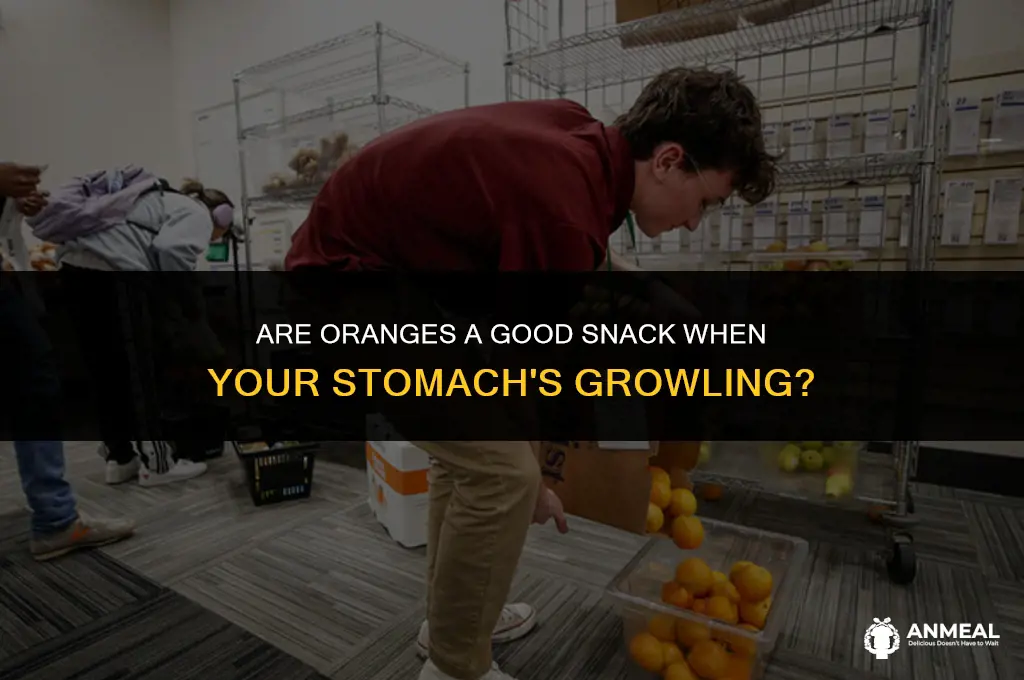 are oranges a good snack when stomach growling