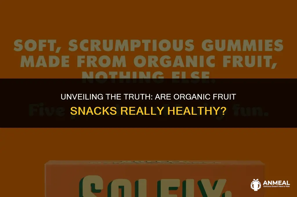 are organic fruit snacks healthy