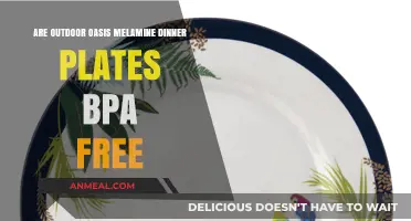 Outdoor Oasis Melamine Dinner Plates: Are They BPA-Free?