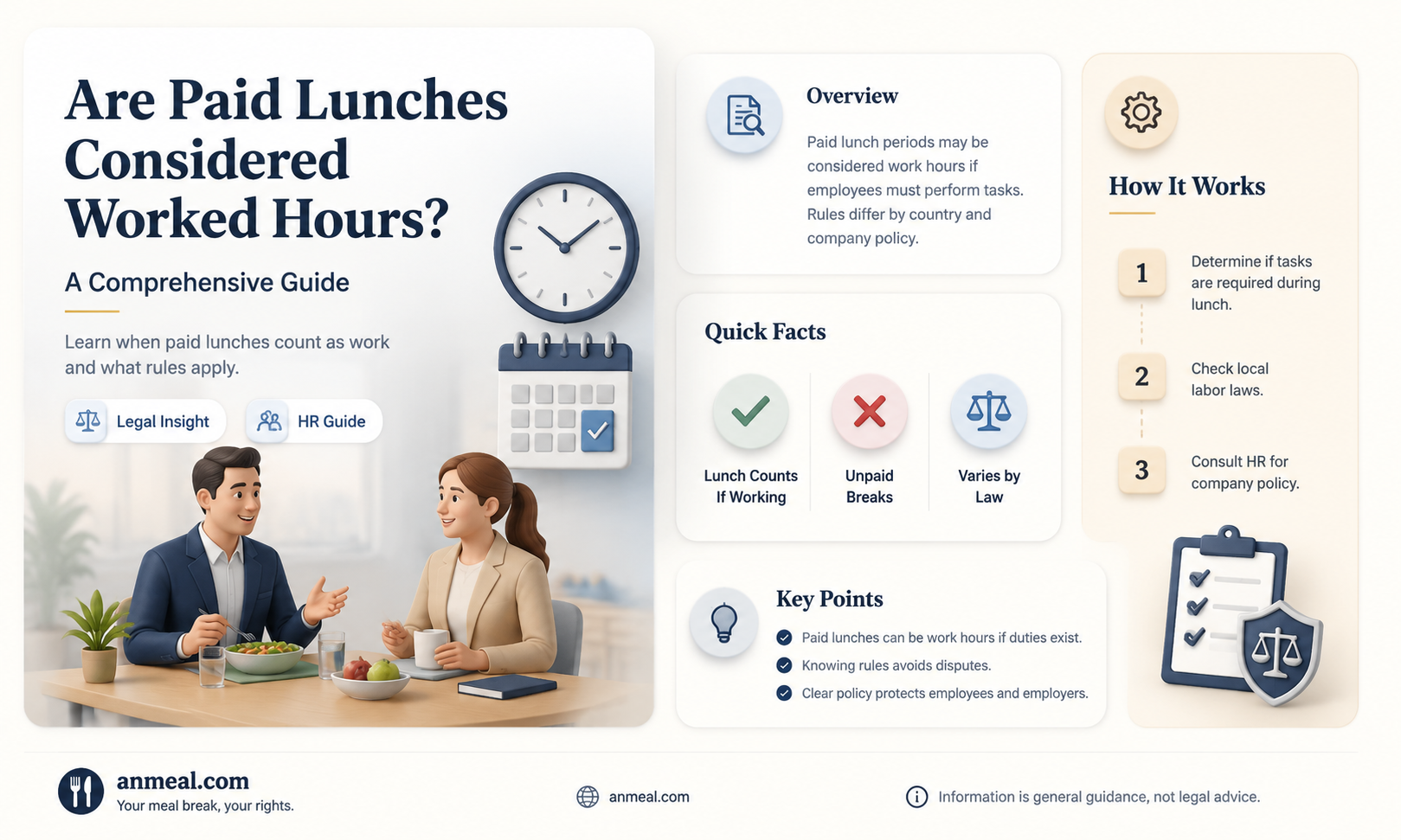 are paid lunches hours worked