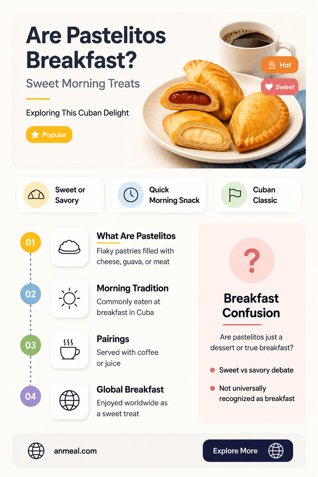 are pastelitos breakfast food