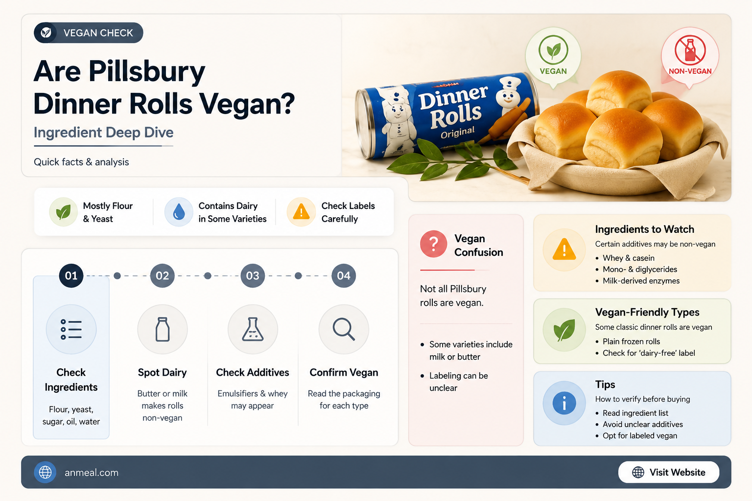 are pillsbury dinner rolls vegan