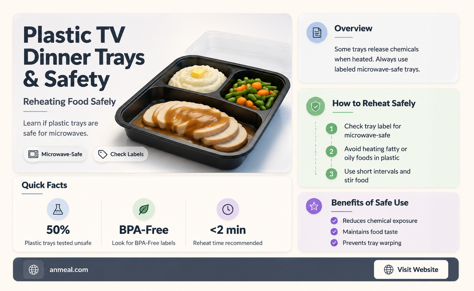 are plastic tv dinner trays safe