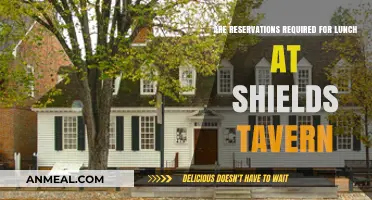 Lunch at Shields Tavern: Reservation Policies Explained