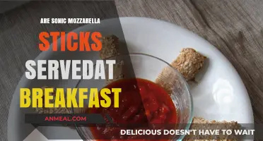 Mozzarella Sticks: Sonic's Breakfast Treat?