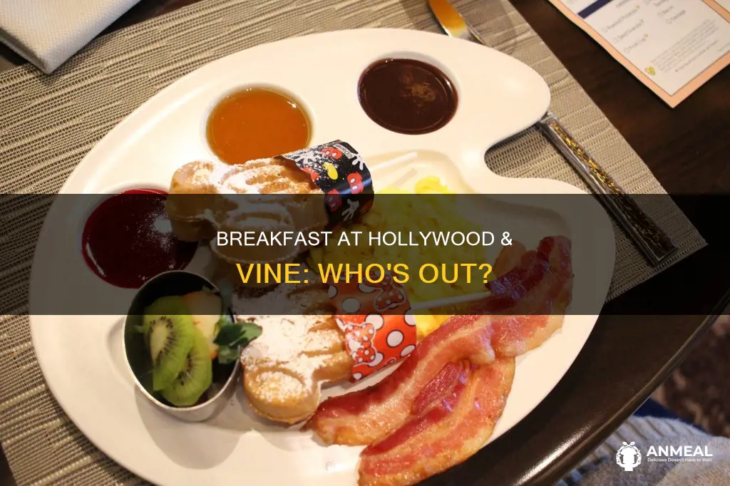 are the characters out at breakfast at hollywood & vine
