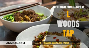 L Woods Tap Dinner Menu: Are Items Ala Carte or Fixed?
