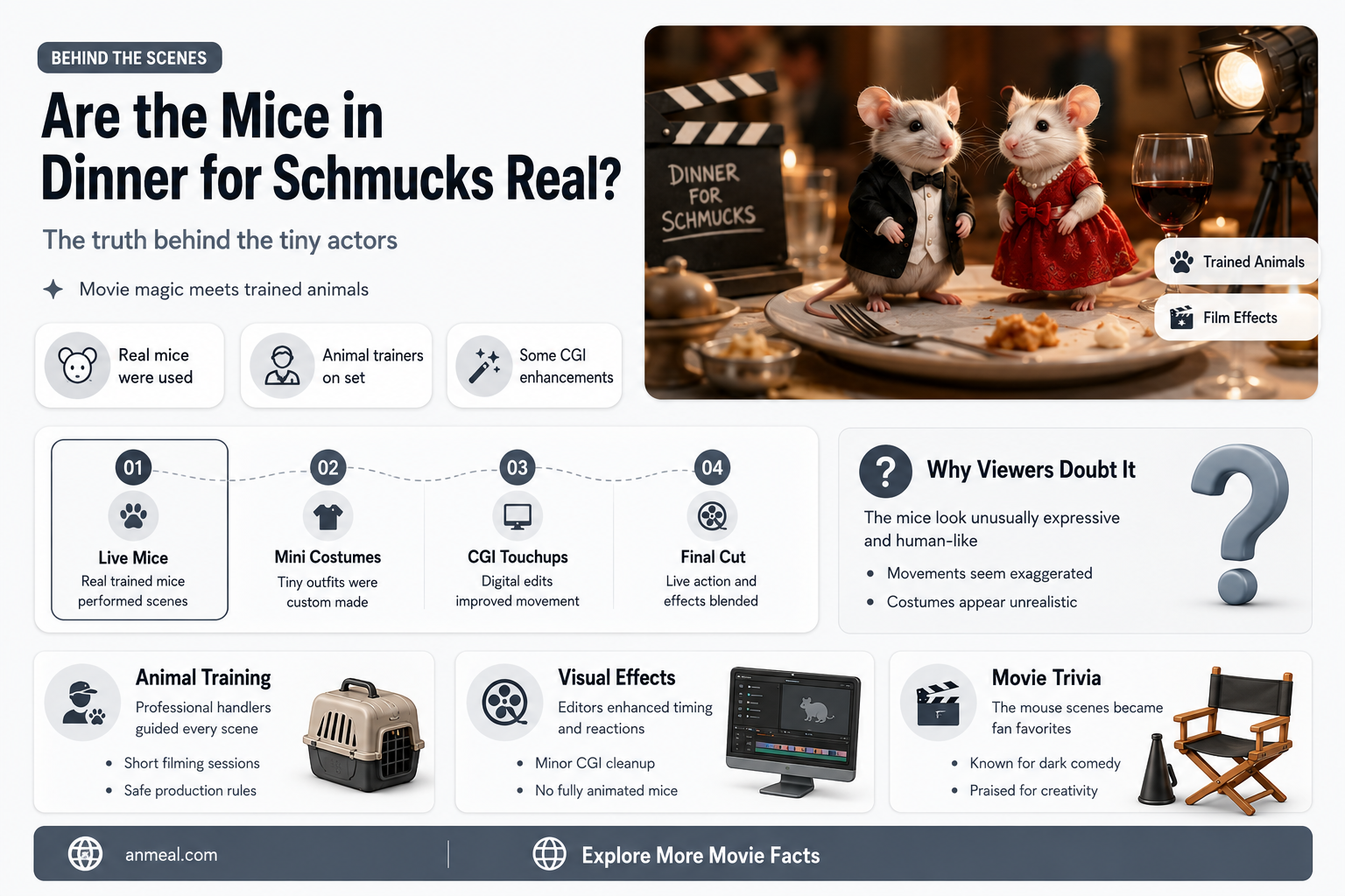 are the mice in dinner for schmucks real
