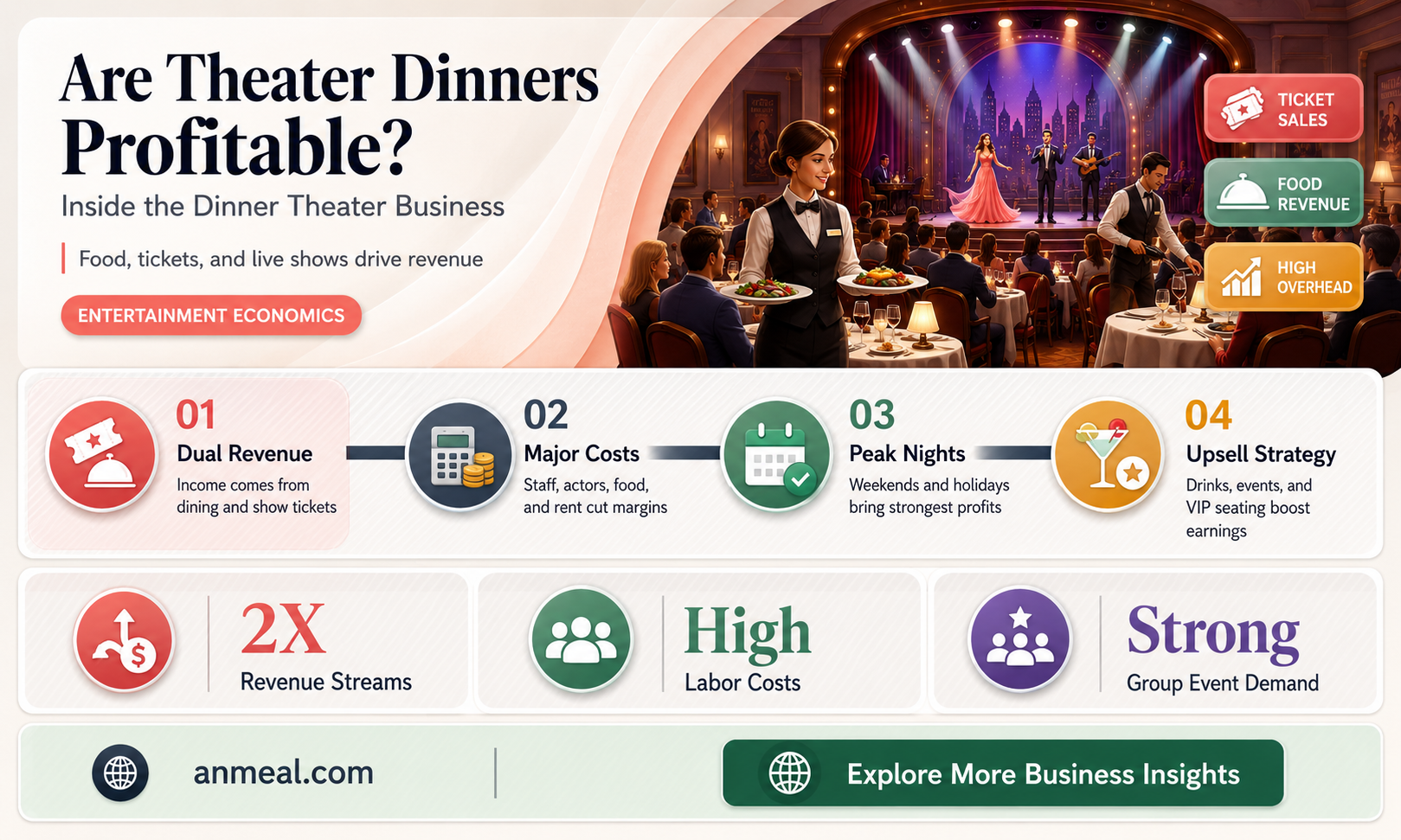 are theater dinner profitable