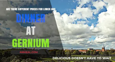 Gernium's Menu Pricing: Lunch vs. Dinner Cost Differences Explained