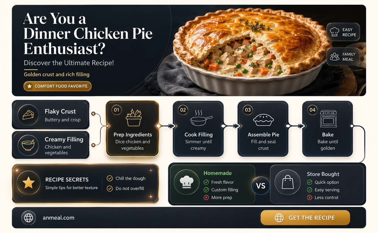 are you dinner chicken pie