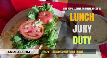 Navigating Jury Duty: Alcohol Consumption During Lunch Breaks