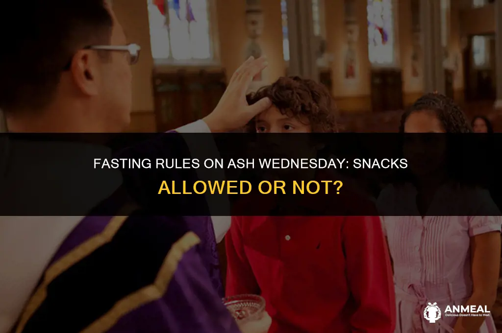 are you allowed to eat snacks on ash wednesday