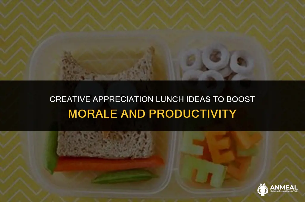 are you appreciation lunch ideas