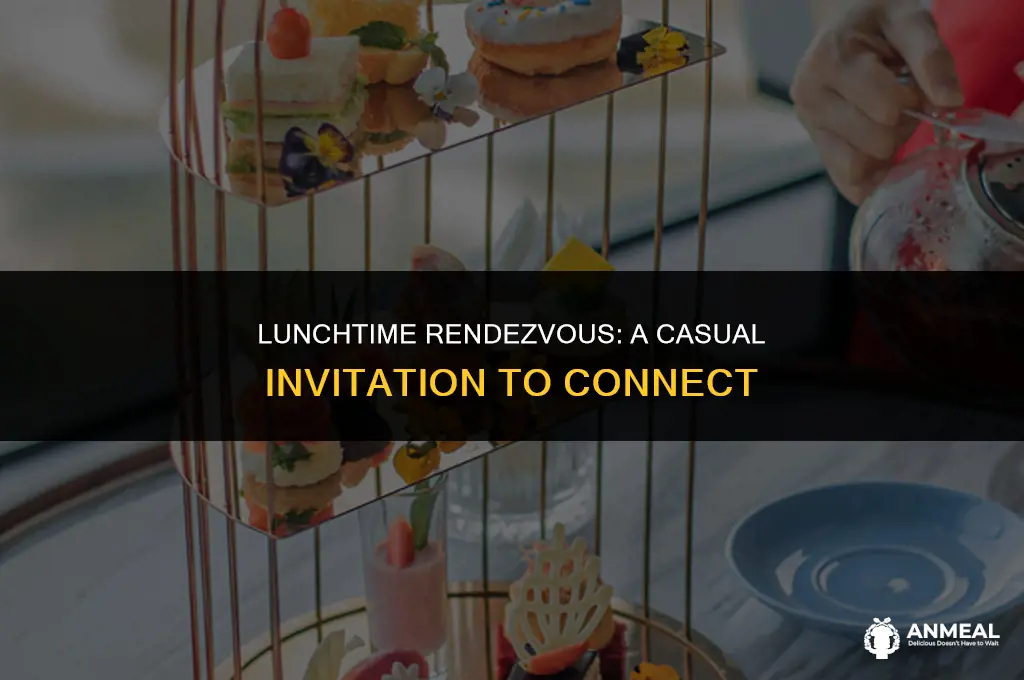 are you coming for lunch