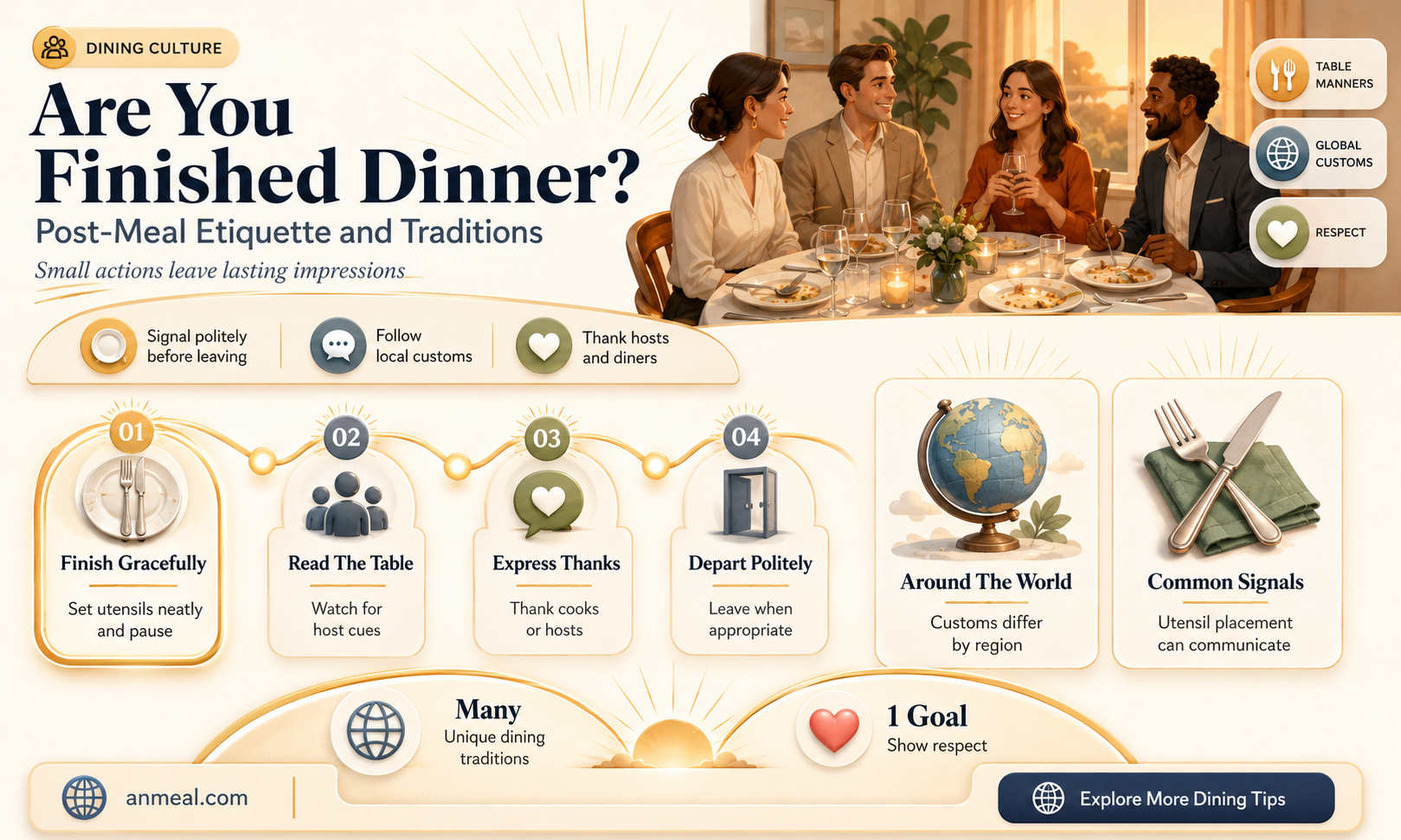are you finished dinner