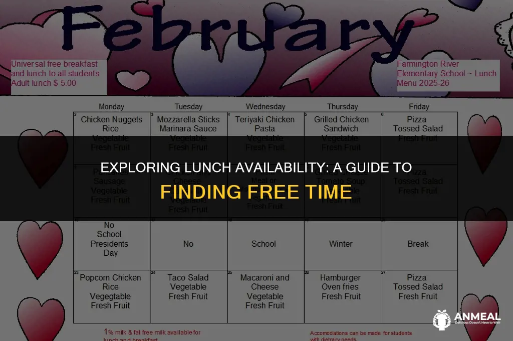 are you free for lunch