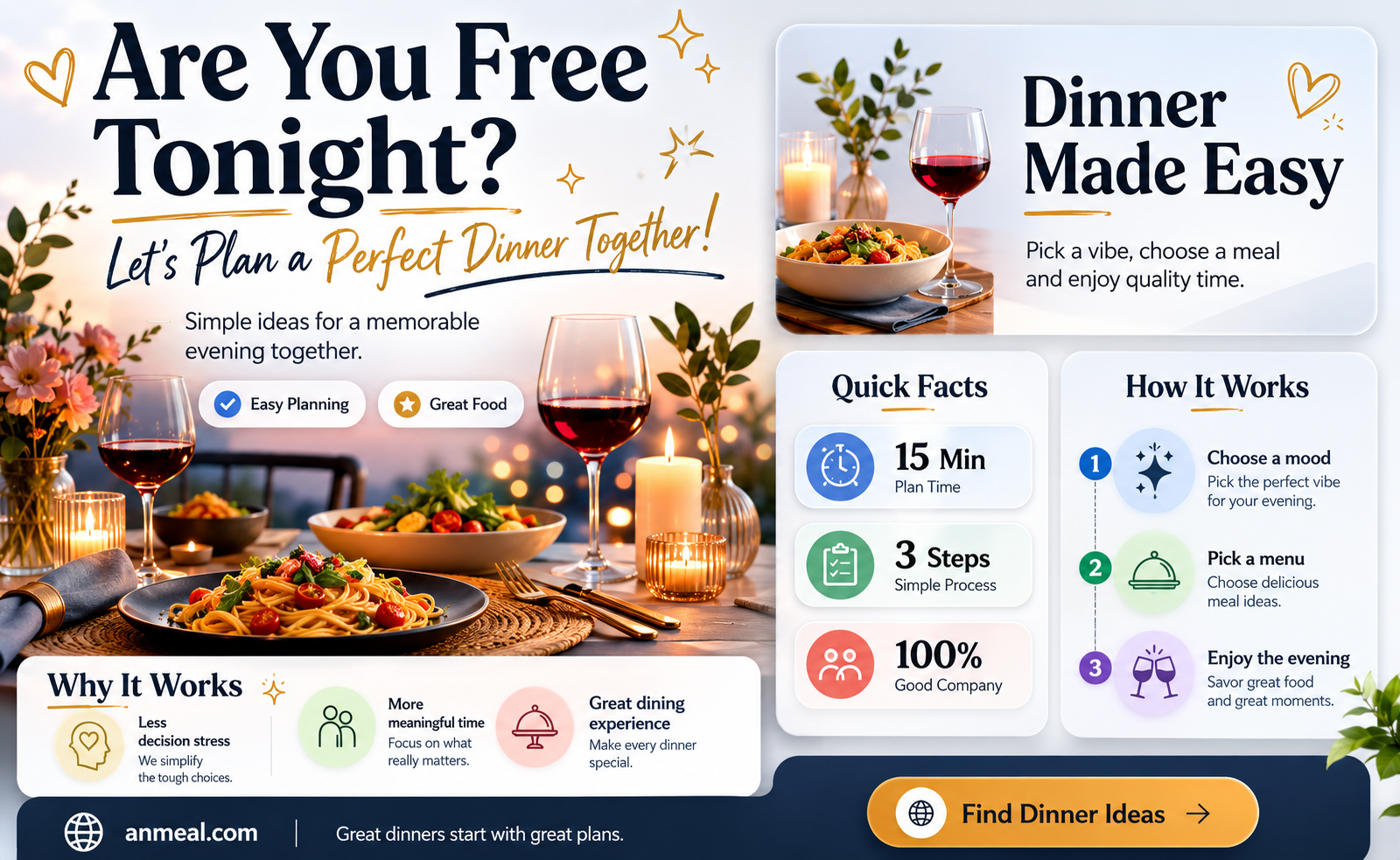 are you free tonight for dinner