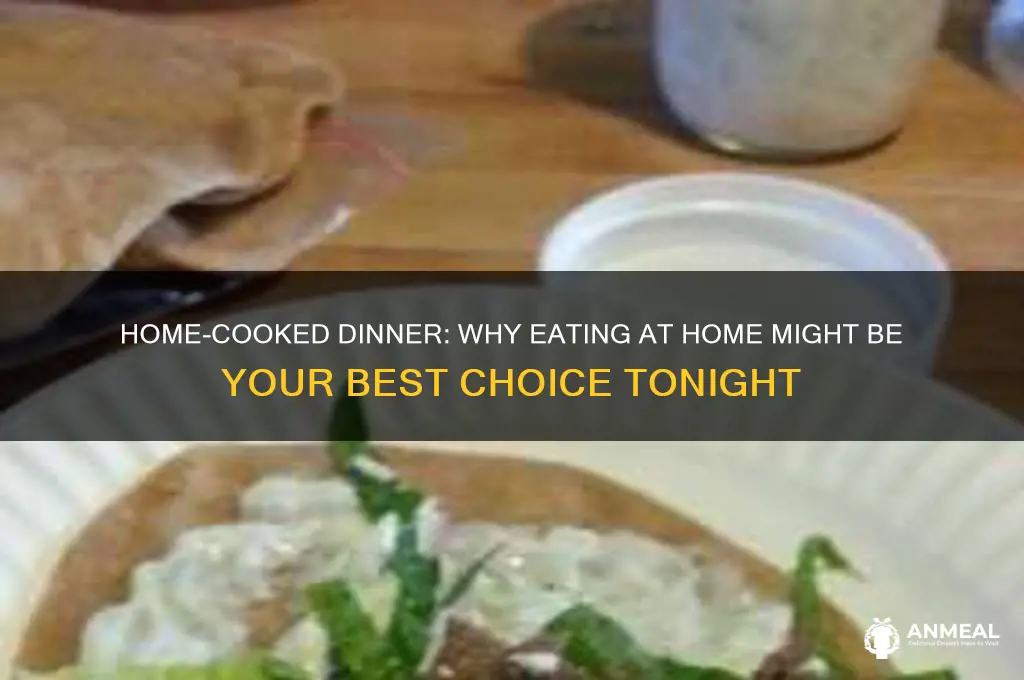 are you going to have dinner at home